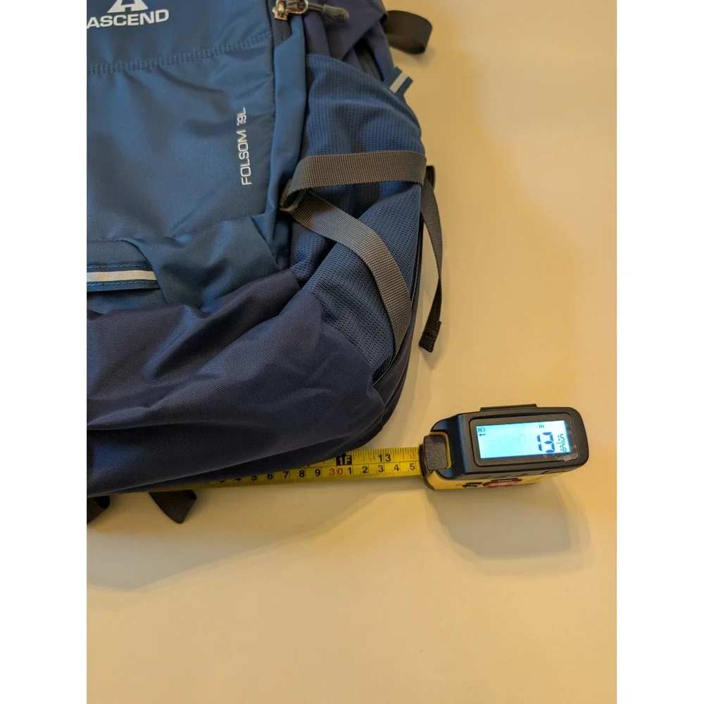 Ascend Backpack Blue Folsom 39L Technical Hiking Travel Laptop Bag Rugged